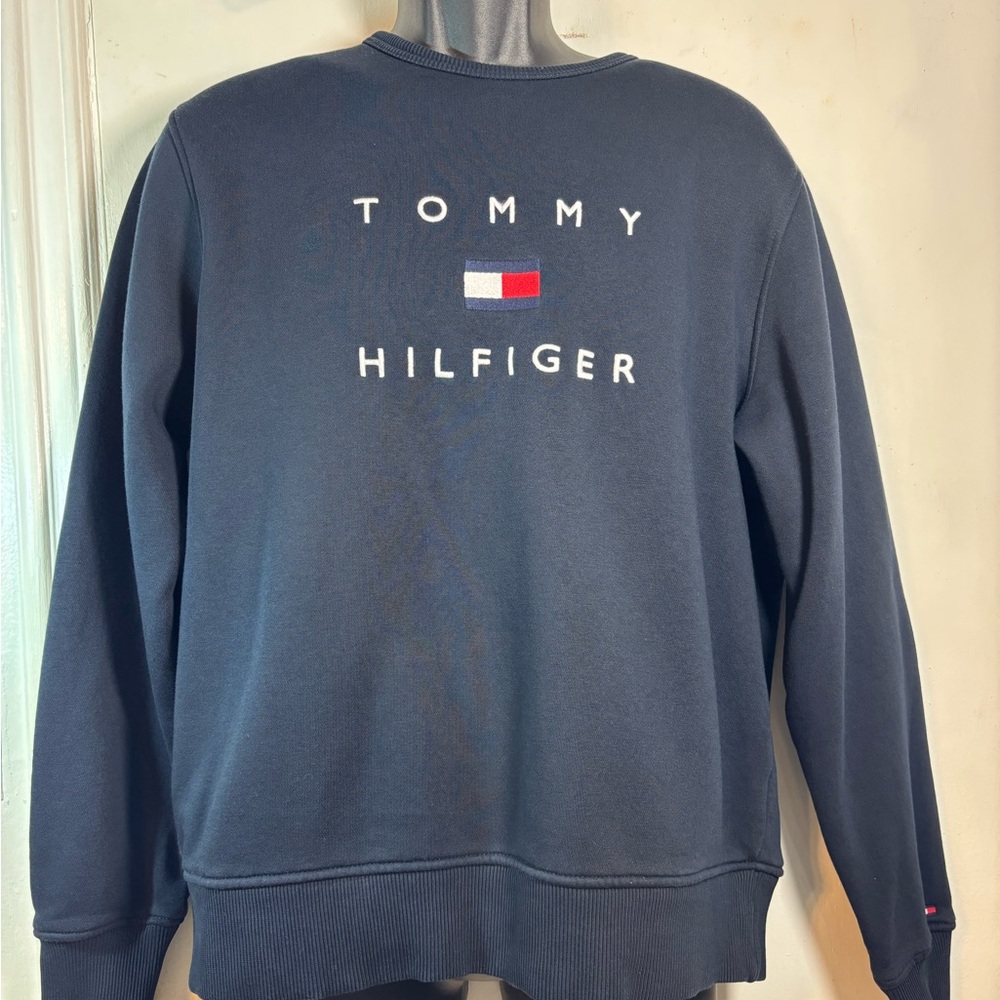 Tommy Hilfiger Men's Dark Blue Crewneck Sweater